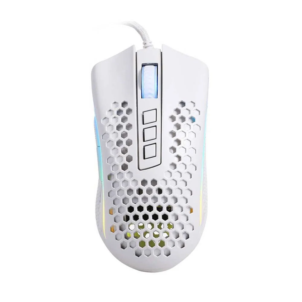 Redragon Storm M808 beli gejmerski miš PixArt 3327 RGB