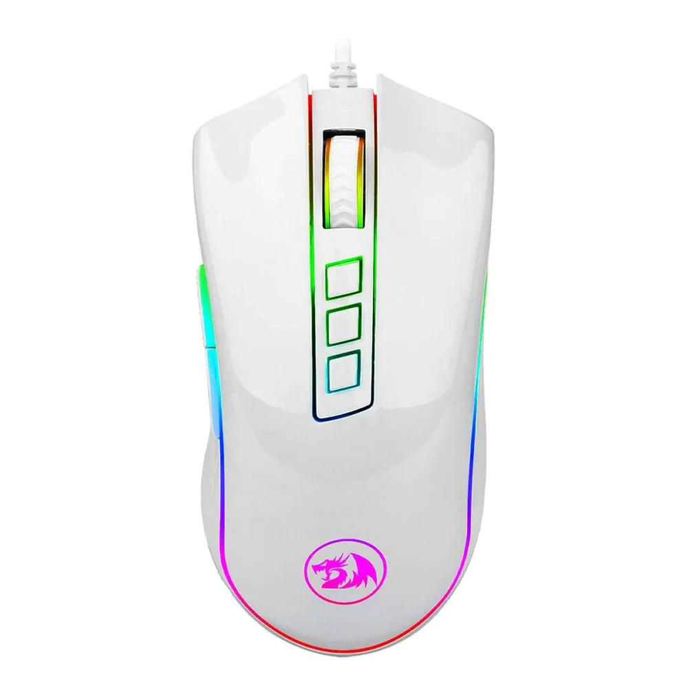 Redragon Cobra M711 beli gejmerski miš 10000 DPI RGB
