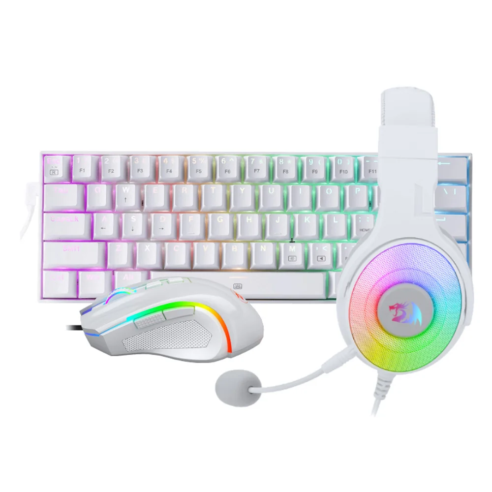 Redragon S129W gejmerski komplet tastatura, miš i slušalice beli