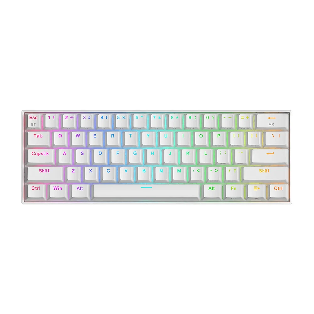 Redragon Draconic K530 PRO mehanička gejmerska tastatura 60% RGB bela Red switch