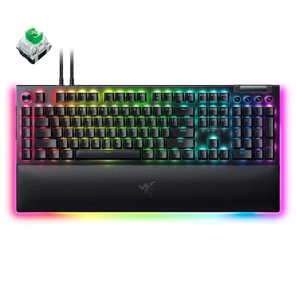 Razer BlackWidow V4 Pro mehanička gejmerska tastatura Green switch RGB