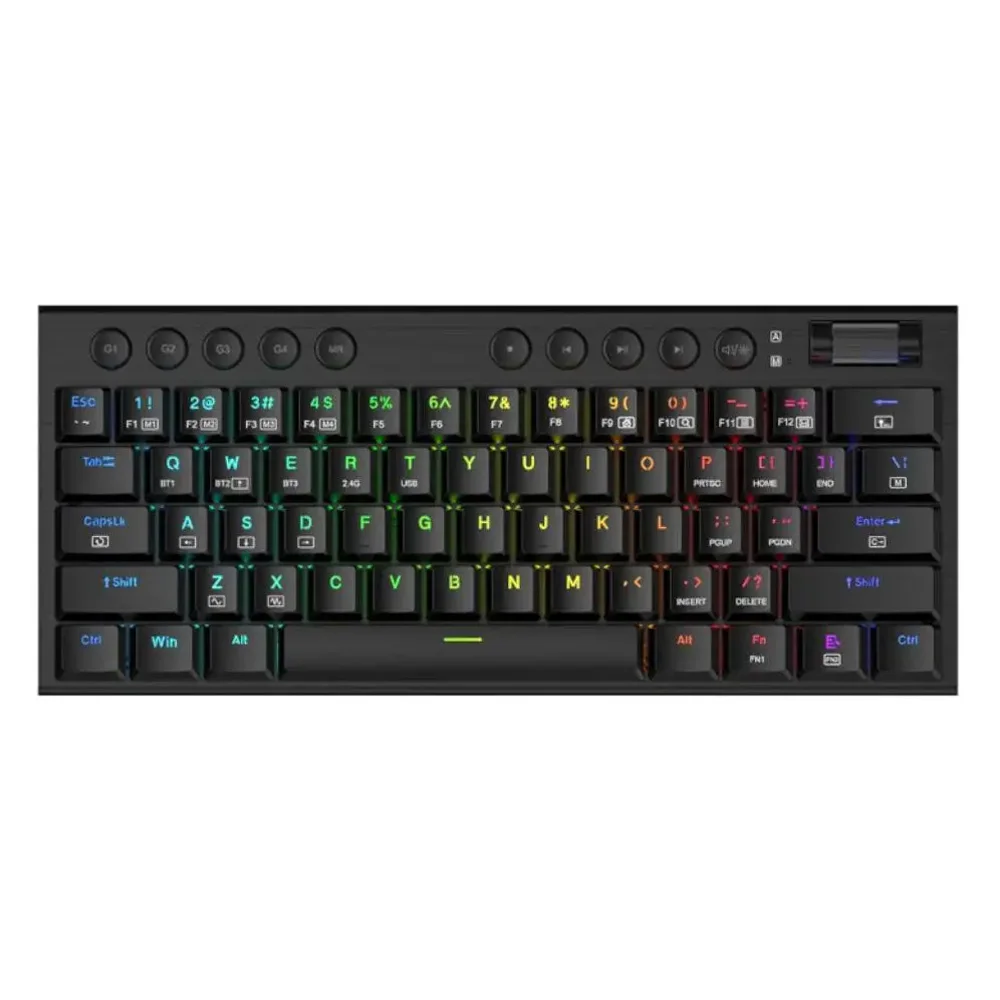 Redragon Horus Mini bežična niskoprofilna mehanička tastatura 60% RGB Red switch