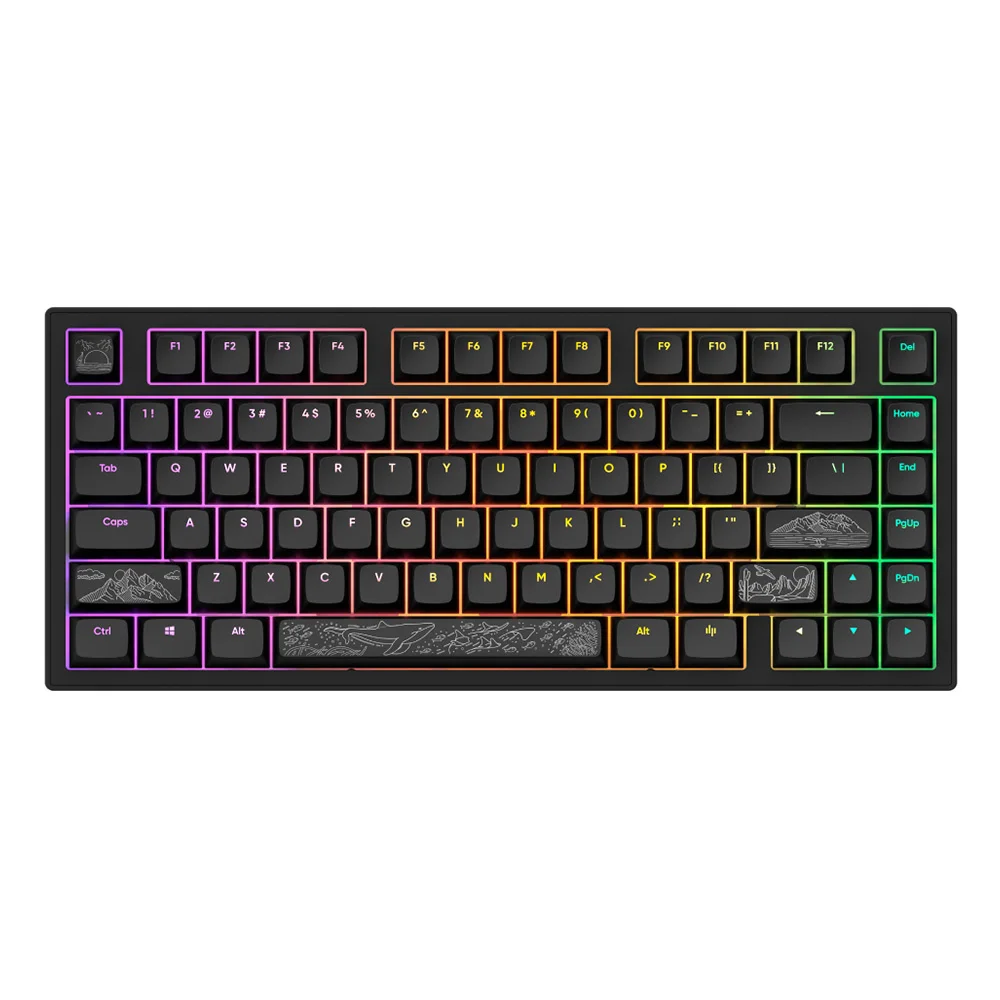 Dark Project ALU Terra Nostra Black mehanička gejmerska tastatura žična RGB
