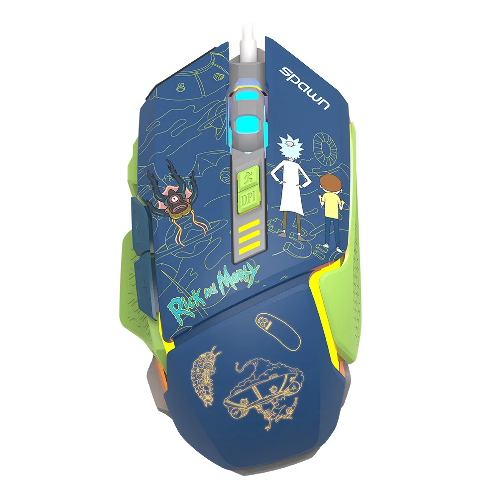 WB Rick and Morty Gaming Mouse 01 žični gejmerski miš 12800 DPI RGB