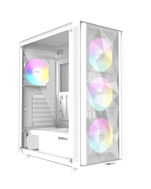 Raidmax Vector V217 ARGB belo ATX kućište sa kaljenim staklom (V217TWF)