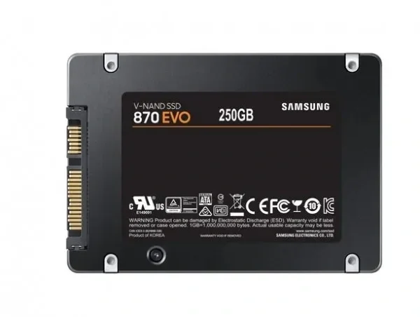 Samsung 870 EVO 250GB 2.5" SATA SSD 560/530 MB/s MZ-77E250B
