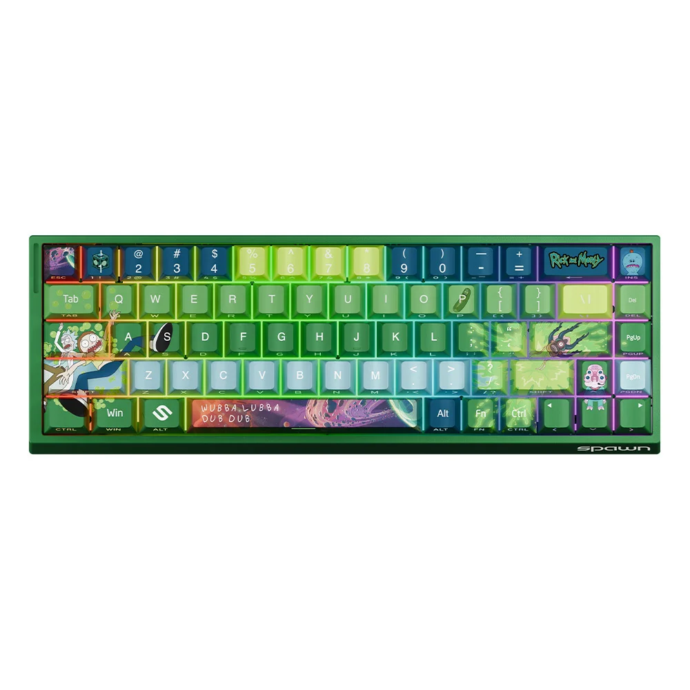 WB Spawn Rick and Morty Keyboard 01 magnetna gejmerska tastatura 68 tastera RGB