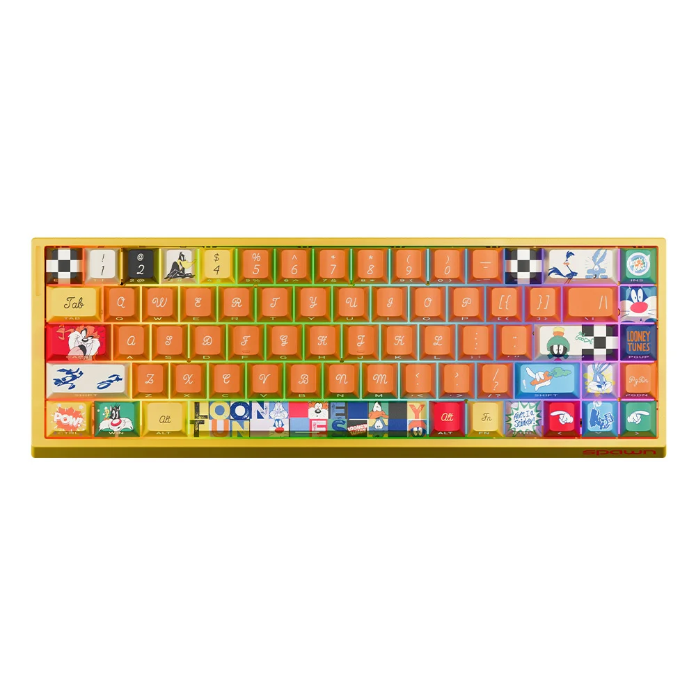 WB Spawn Looney Tunes Keyboard 01 magnetna gejmerska tastatura 68 tastera RGB