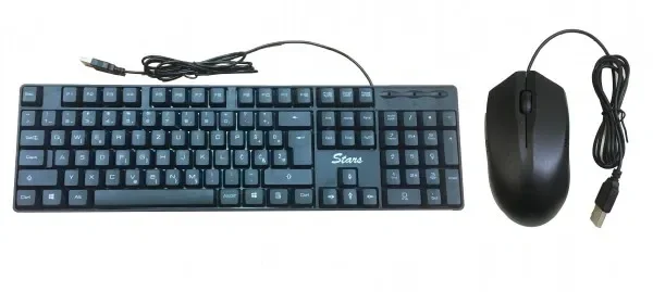 Stars Solutions komplet tastatura i miš USB, YU raspored, crni