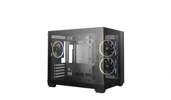 DeepCool CG330 3F ARGB crno Micro ATX kućište sa 3 ventilatora