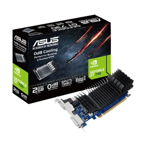 ASUS GeForce GT 730 2GB GDDR5 pasivna grafička kartica GT730-SL-2GD5-BRK