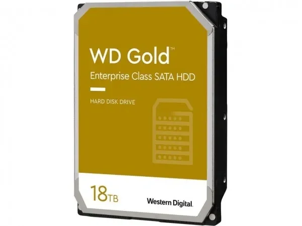 WD Gold 18TB hard disk 3.5" SATA 7200 RPM 512MB WD181KRYZ