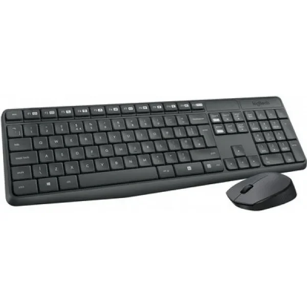 Logitech MK235 bežični set tastatura i miš, US raspored, sivi 920-007931