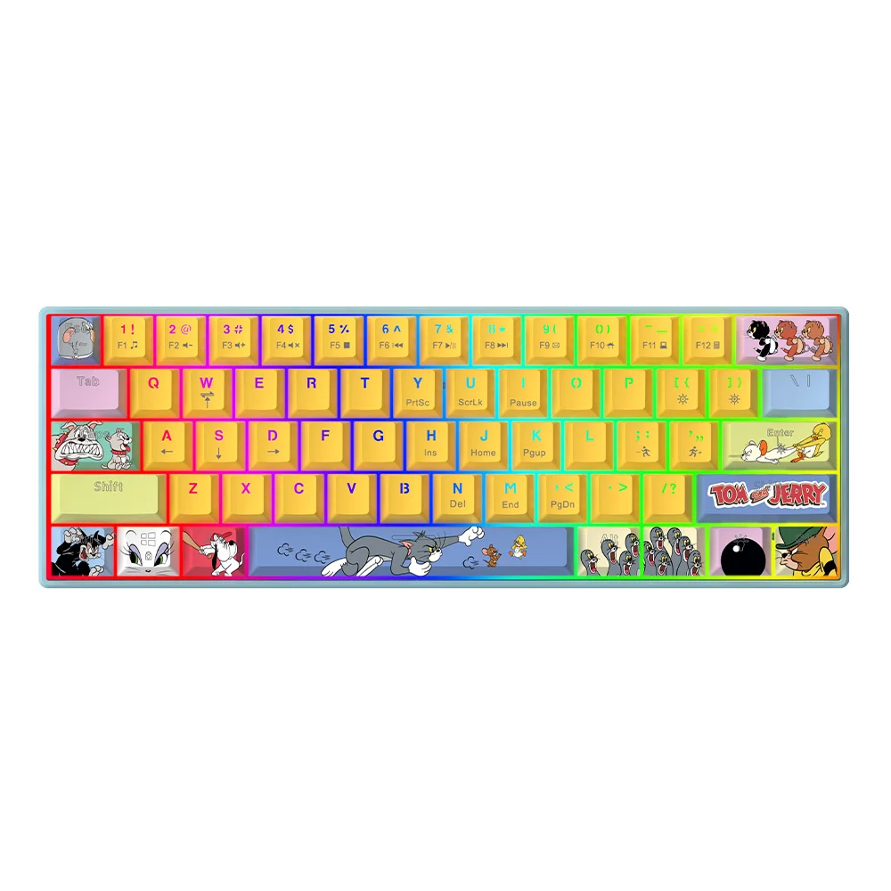 Warner Bros Tom and Jerry mehanička tastatura 60% RGB crveni prekidači