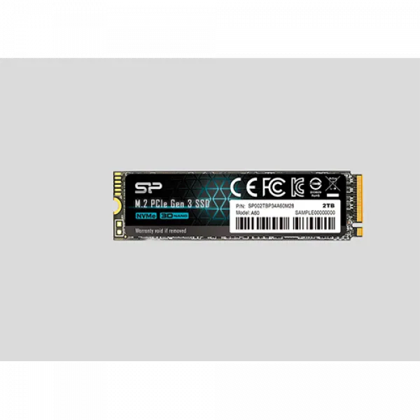 Silicon Power A60 256GB M.2 NVMe SSD 2200/1600 MB/s SP256GBP34A60M28