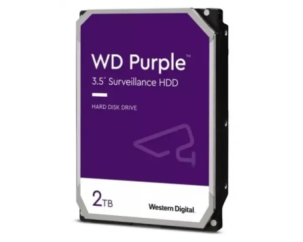 WD Purple 2TB interni hard disk 3.5" SATA III WD23PURZ