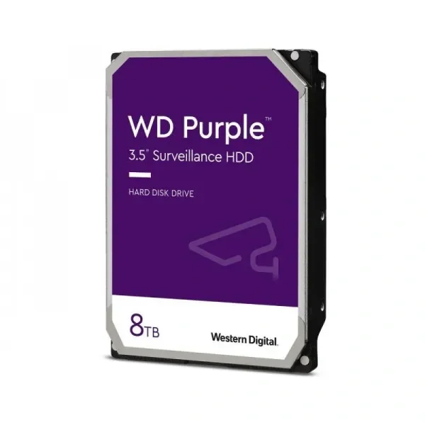 WD Purple 8TB interni hard disk 3.5" CMR 256MB WD85PURZ