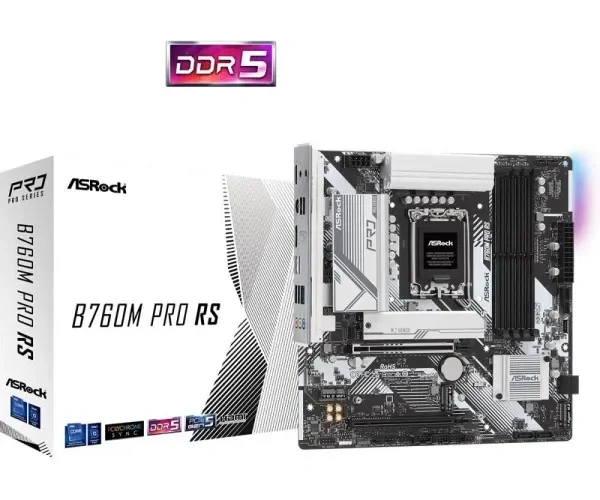 ASRock B760M Pro RS matična ploča LGA1700 DDR5 Micro ATX