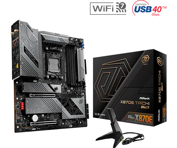 ASRock X870E Taichi Lite matična ploča AM5 DDR5 Wi-Fi 7 USB4