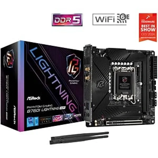 ASRock B760I Lightning WiFi D5 matična ploča LGA1700 DDR5 Wi-Fi 6E