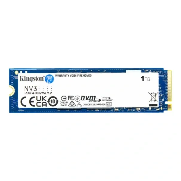 Kingston NV3 1TB M.2 NVMe SSD PCIe 4.0 do 6000 MB/s SNV3S/1000G