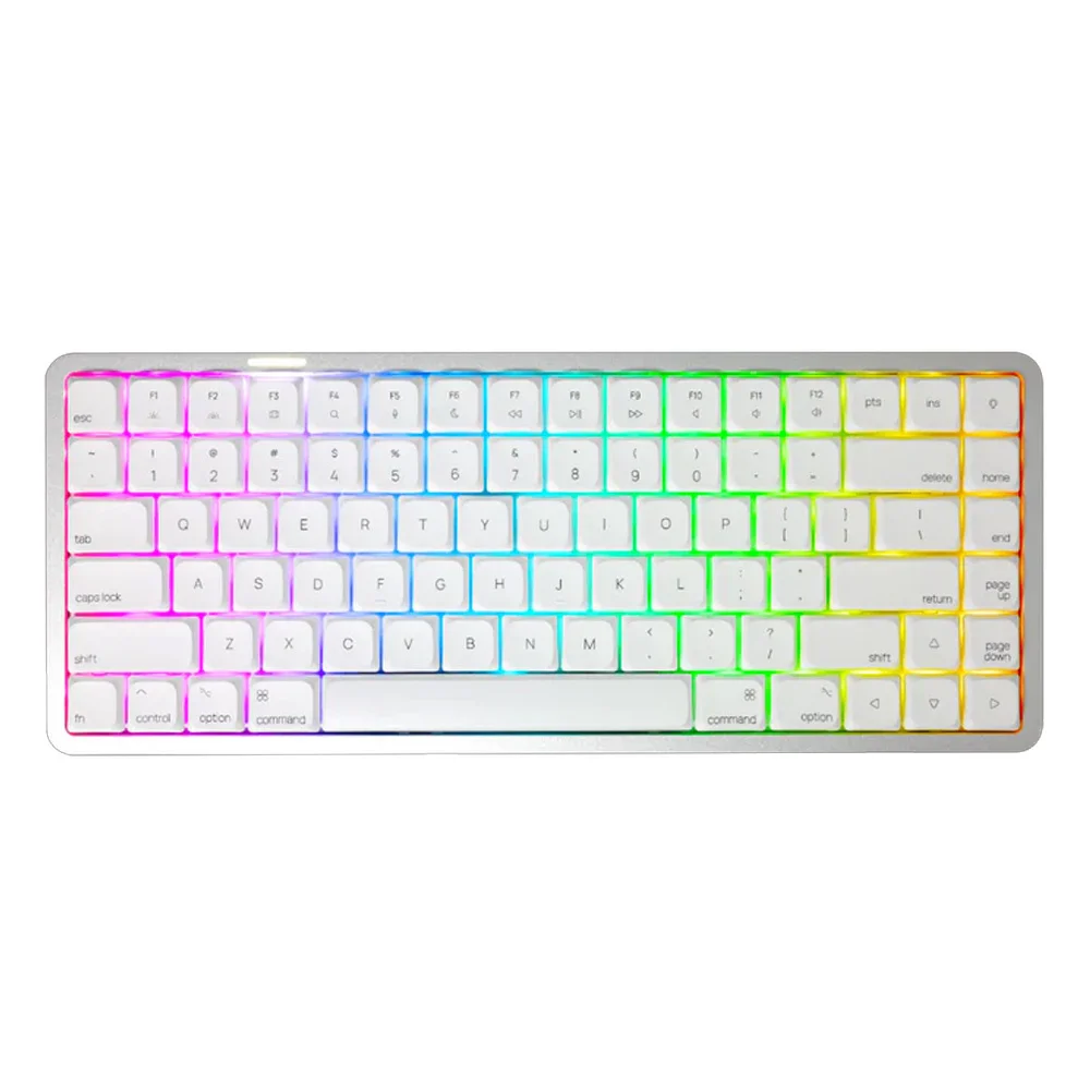 Akko Air 01 Low Profile Cloud White mehanička bežična tastatura Bluetooth RGB