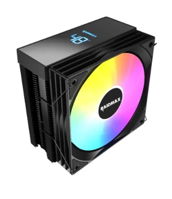 Raidmax AM1204B hladnjak za procesor 120mm ARGB digitalni displej crni