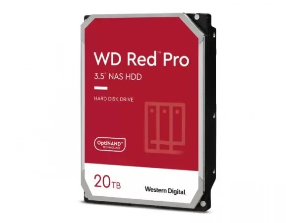 WD Red Pro 20TB NAS hard disk 3.5" SATA 7200 RPM 512MB WD201KFGX