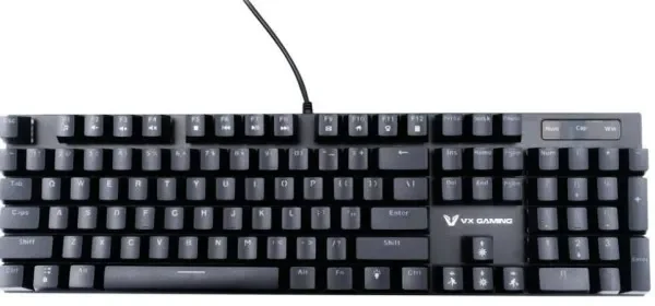 Volkano VX Floki mehanička tastatura RGB Blue prekidači US crna VX-230-BK
