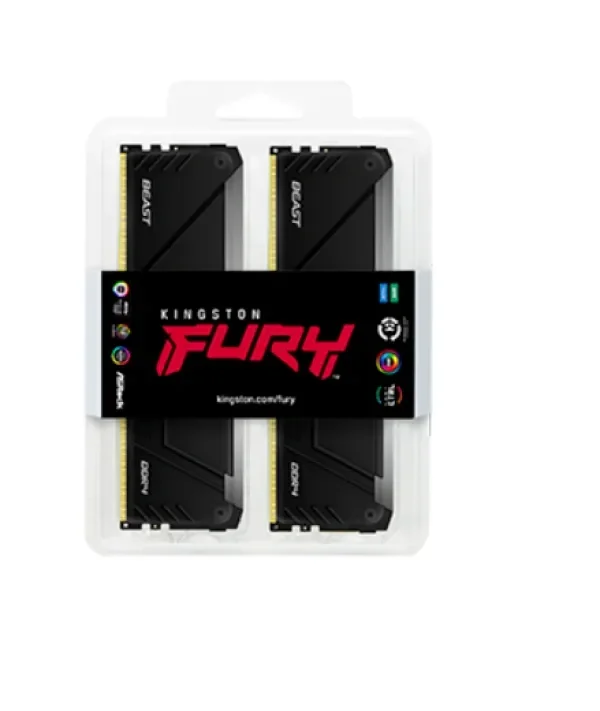 Kingston FURY Beast 32GB (2x16GB) DDR5 5600MHz CL40 RAM memorija KF556C40BBK2-32