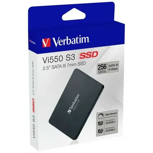 Verbatim Vi550 S3 256GB 2.5" SATA III SSD do 520 MB/s