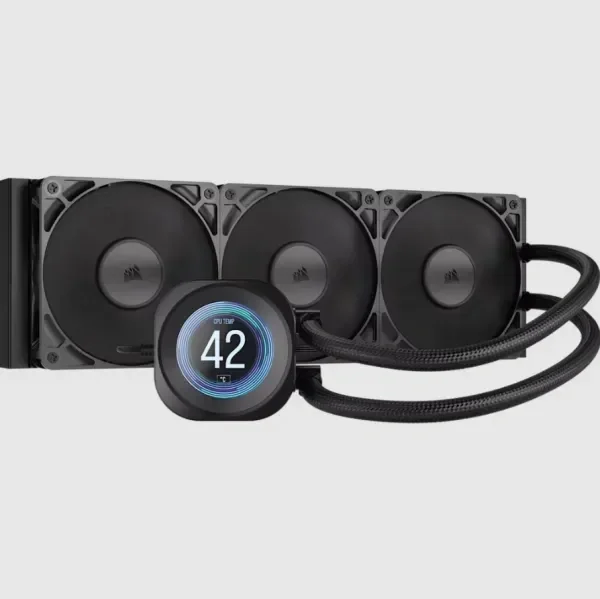 Corsair NAUTILUS 360 RS LCD vodeni hladnjak za procesor 360 mm crni, CW-9061033-WW