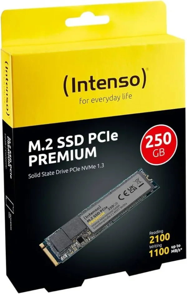 Intenso 250GB M.2 NVMe SSD PCIe 3.0 x4 2100MB/s, 3835440