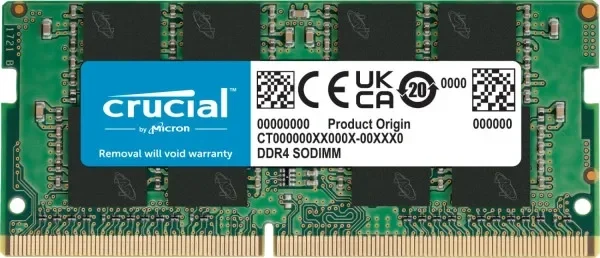 Crucial SODIMM DDR4 RAM memorija 32GB 3200MHz za laptop CT32G4SFD832A