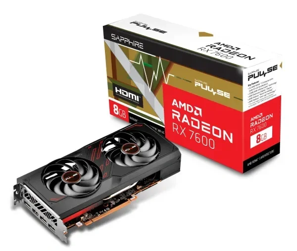 Sapphire Pulse Radeon RX 7600 Gaming OC grafička kartica 8GB GDDR6 11324-01-20G