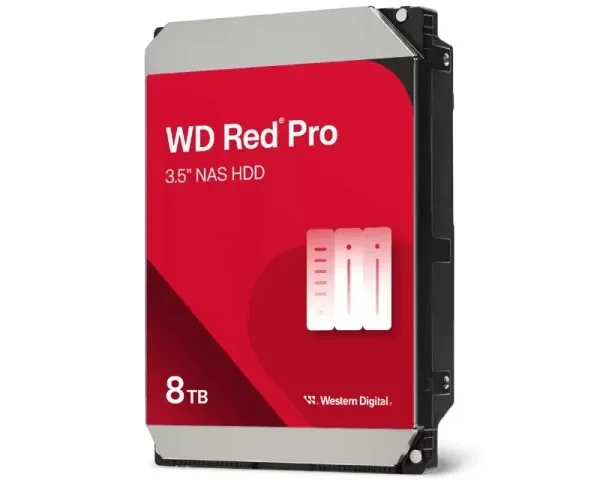 WD Red Pro interni hard disk 8TB 3.5" SATA 7200 RPM za NAS WD8005FFBX