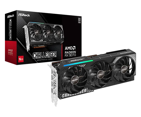 ASRock Radeon RX 9070 Challenger 16GB GDDR6 grafička kartica RX9070 CL 16G