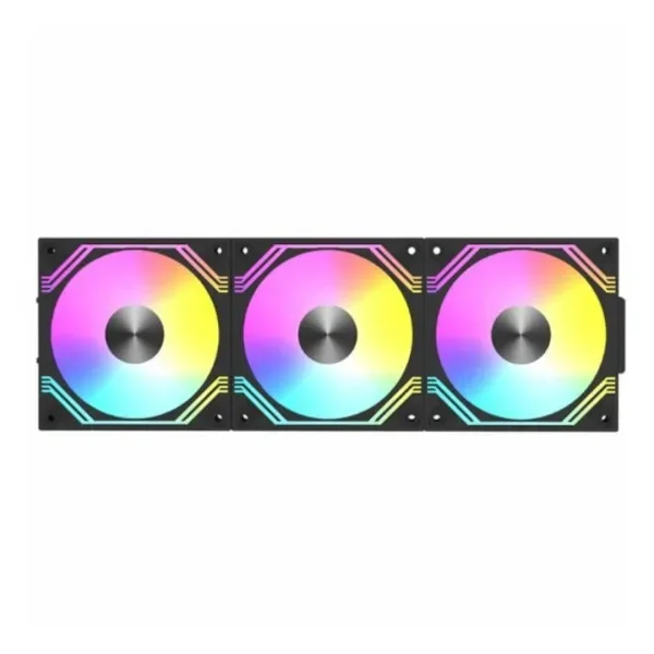 Raidmax Modular Combo komplet 3 ventilatora 120mm ARGB PWM crni NV-MD120FBP3