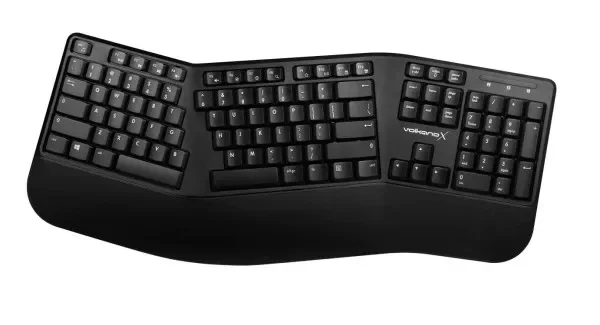 VolkanoX Ergo bežična tastatura Bluetooth i 2.4GHz US crna VK-20300-BK[V2]