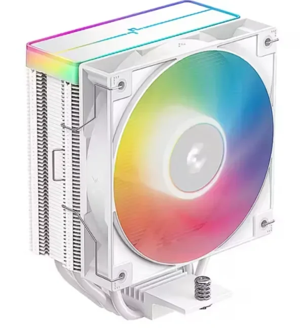 DeepCool AG400 WH ARGB V2 hladnjak za procesor beli 4 toplotne cevi R-AG400-WHAMMN-GJD