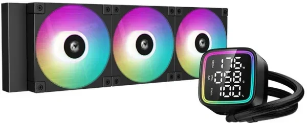 DeepCool LD360 ARGB tečni hladnjak za procesor 360mm sa ekranom crni R-LD360-BKMSN-G-1