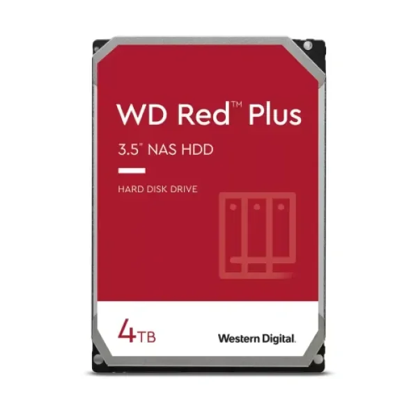 WD Red Plus hard disk 4TB 3.5", SATA 3, 5400 RPM, 256MB keš WD40EFPX