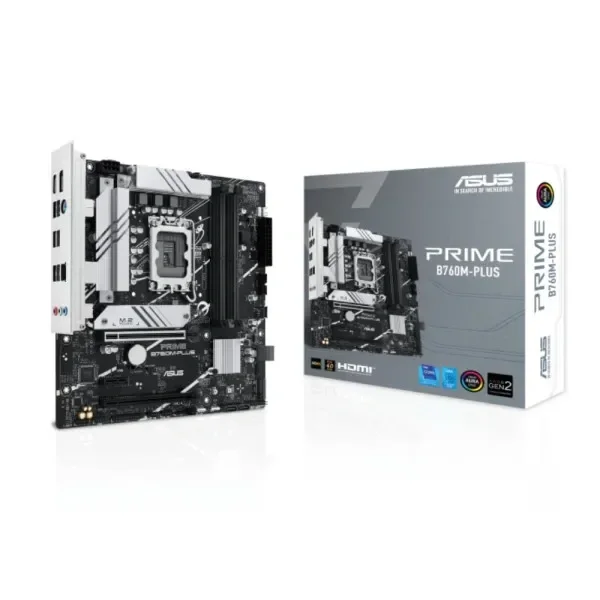 ASUS PRIME matična ploča LGA1700, Intel B760, DDR5, micro ATX, 2x M.2 B760M-PLUS