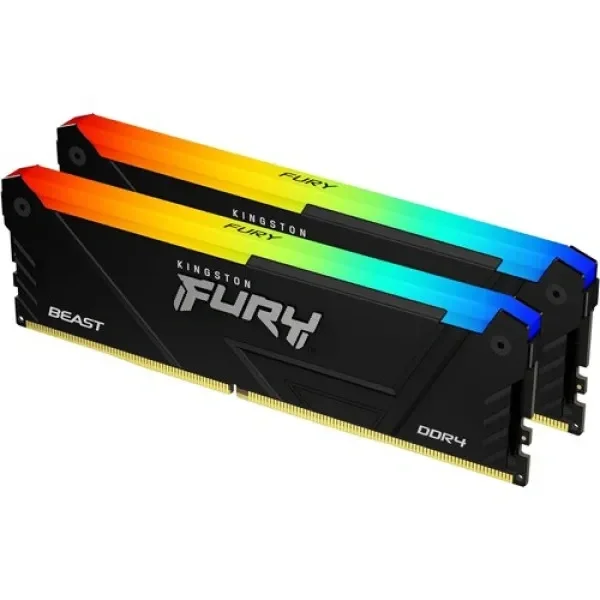 Kingston Fury Beast RGB 32GB (2x16GB) DDR4 3200MHz CL16 memorija KF432C16BB2AK2/32