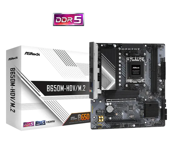 ASRock matična ploča AM5 DDR5 Micro-ATX B650M-HDV/M.2