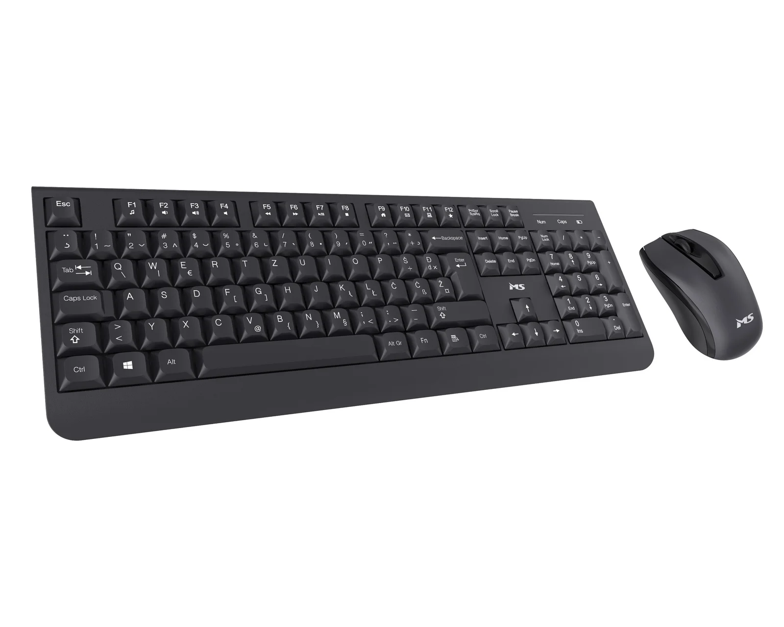 MS Alpha M300 bežični set tastatura i miš crni 1000 DPI