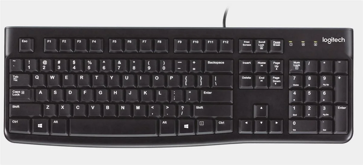 Logitech K120 žična USB tastatura US raspored OEM