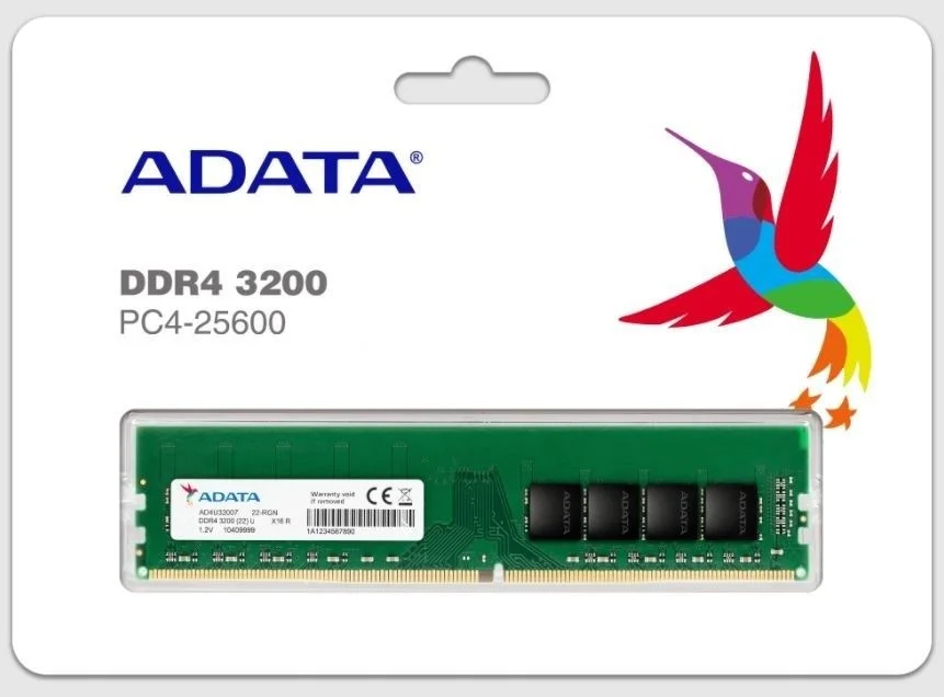 ADATA DDR4 RAM memorija 16GB 3200MHz CL22 AD4U320016G22-SGN