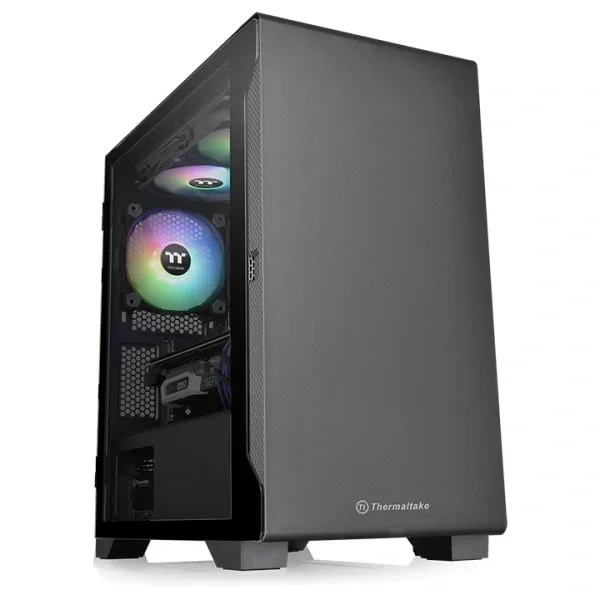 Thermaltake S100 TG Black Micro ATX kućište sa kaljenim staklom