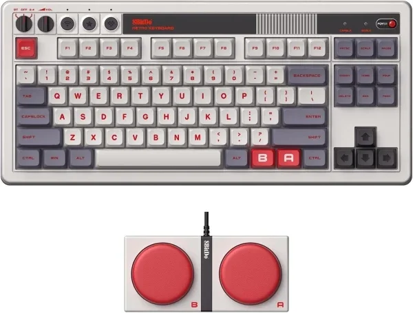 8BitDo Retro 87 N Edition bežična mehanička tastatura + Dual Super Buttons